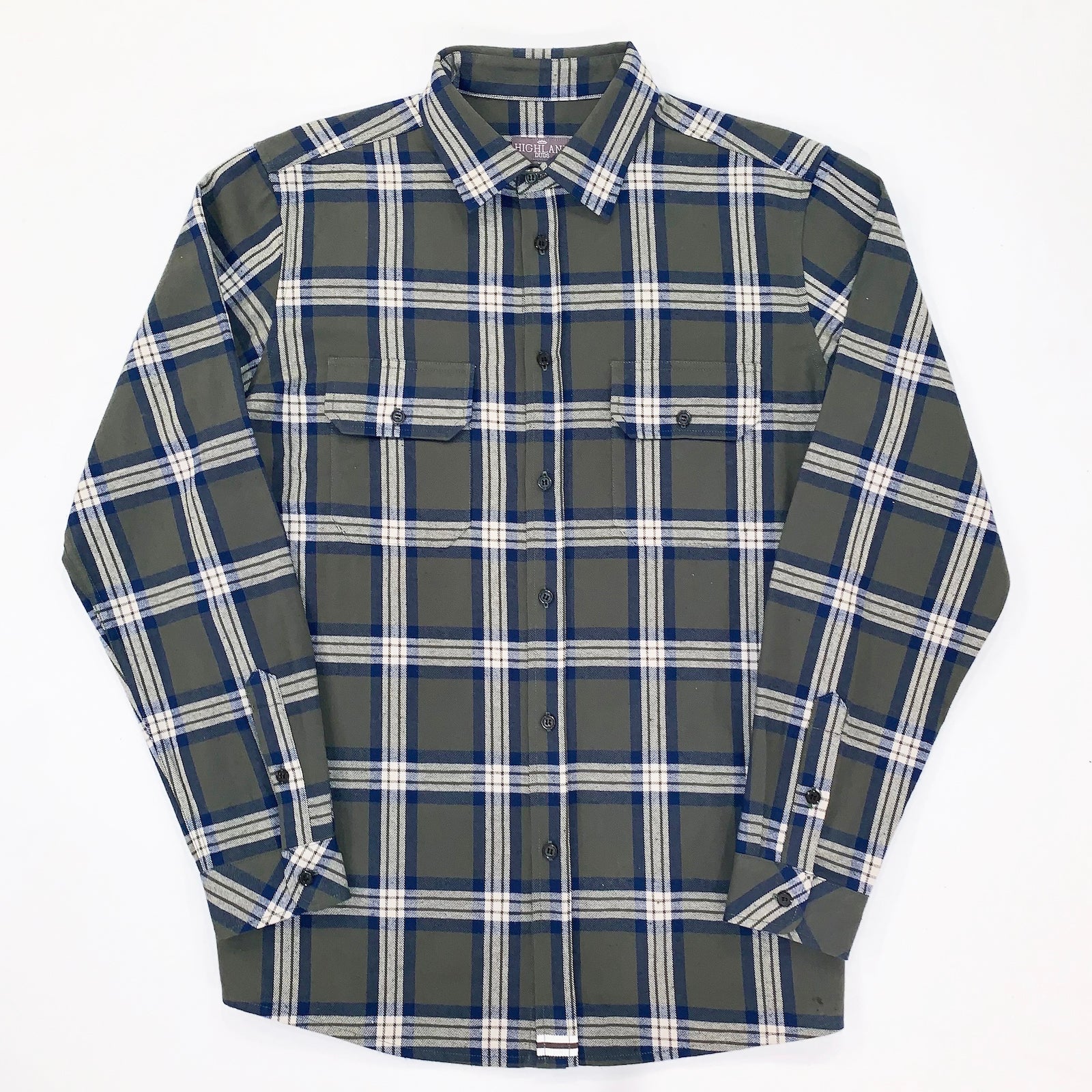 Men's Olive Flannel Shirt