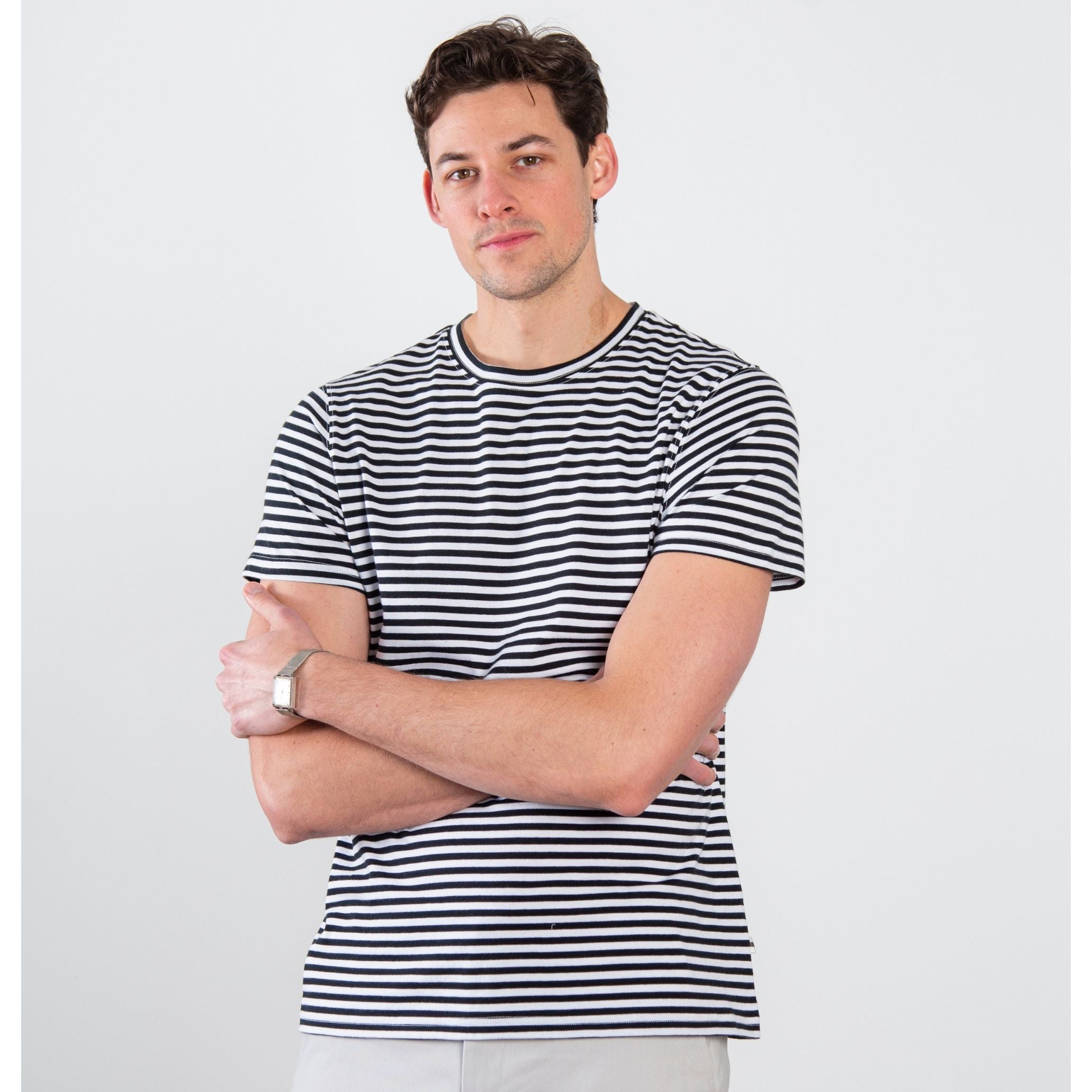 Pima Mens Striped Tee