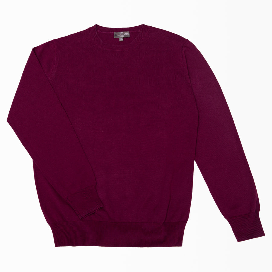 Sutton Cotton Cabernet Sweater