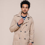 Teal Entrenched Trench Jacket