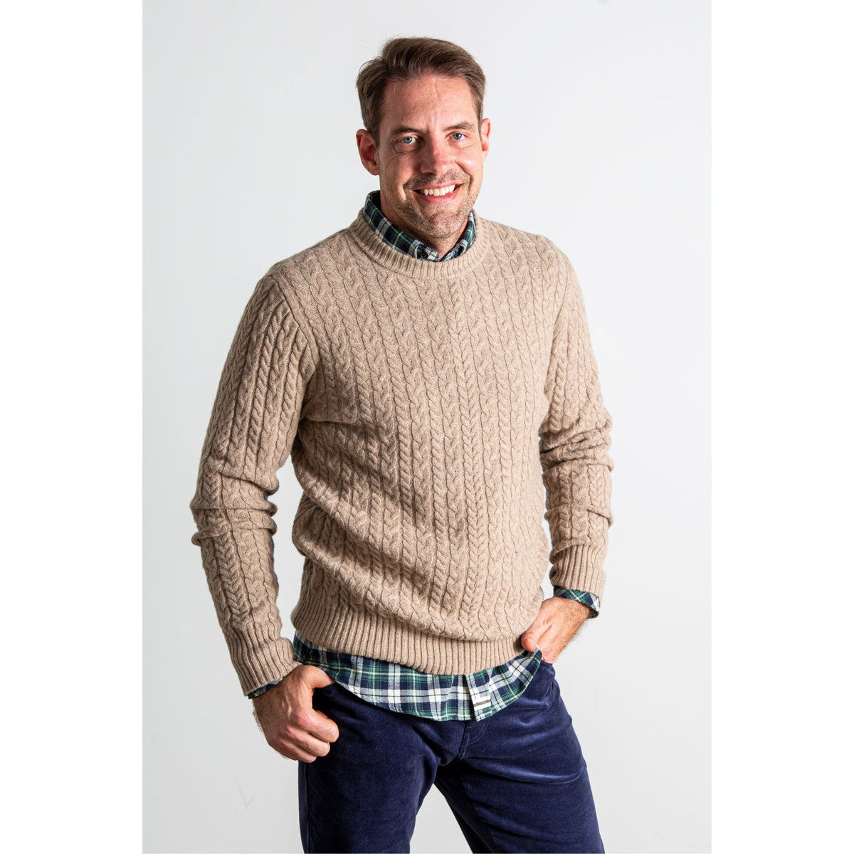 THEREDTHREAD S cable knit ensemble THEREDTHREAD / ザレッドスレッド theredthread cable knit ensemble