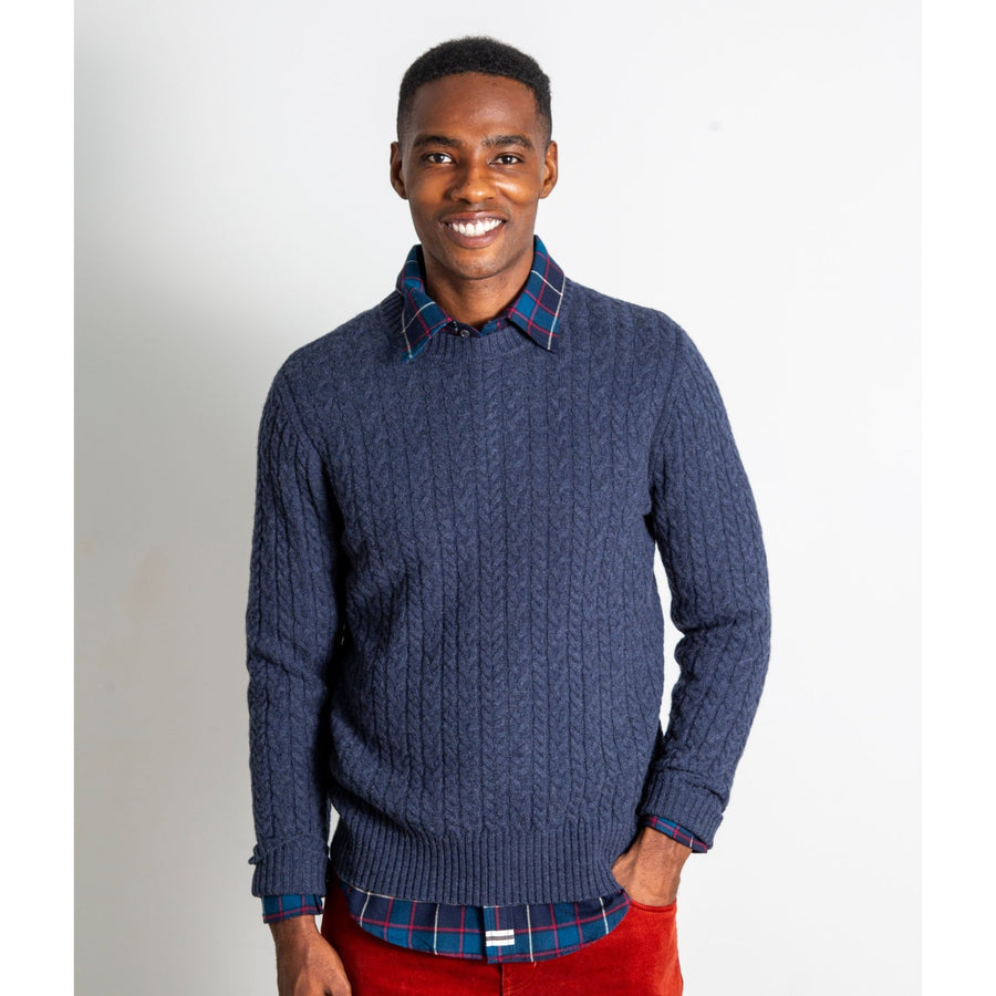 Blue Merino Wool Sweater