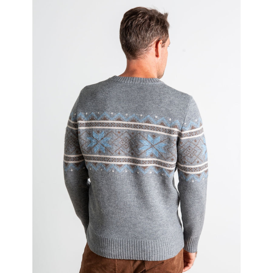 grey fairisle sweater