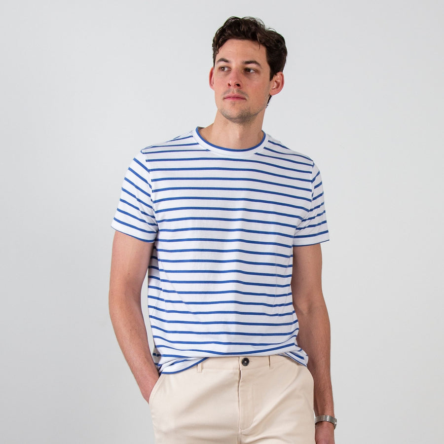 Mens Pima Striped Tee