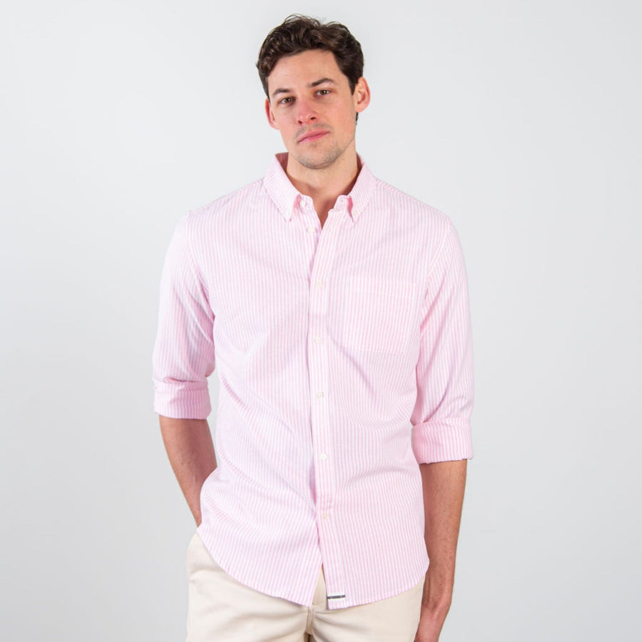 Pink Striped Woven Shirt