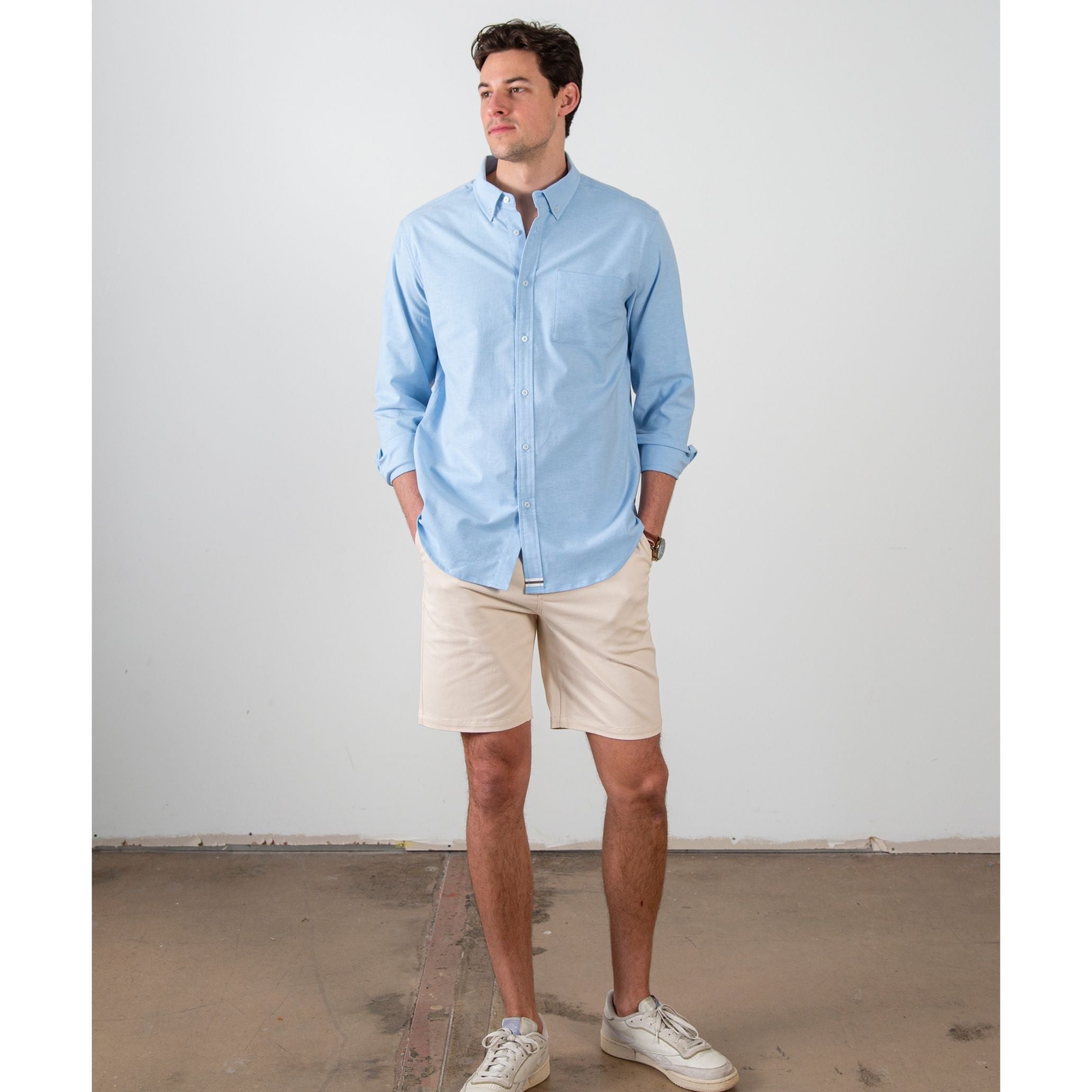 Blue Long Sleeve Oxford