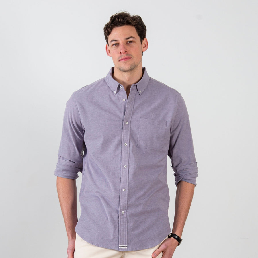 Grey Long Sleeve Oxford