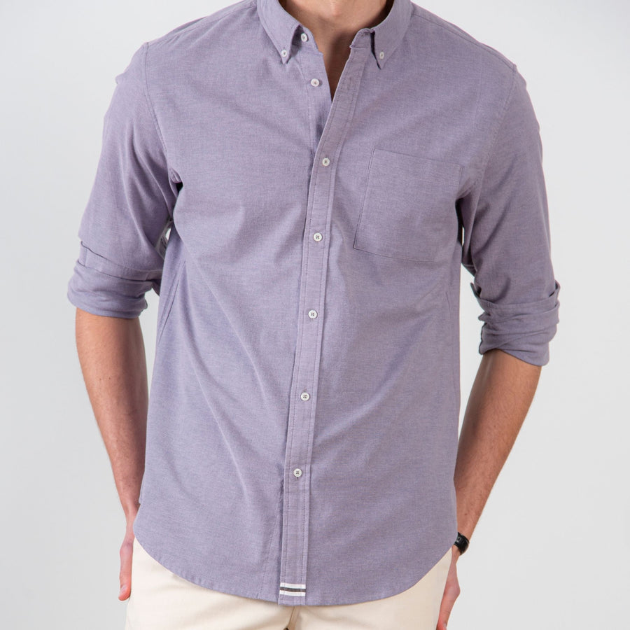 Grey Long Sleeve Oxford