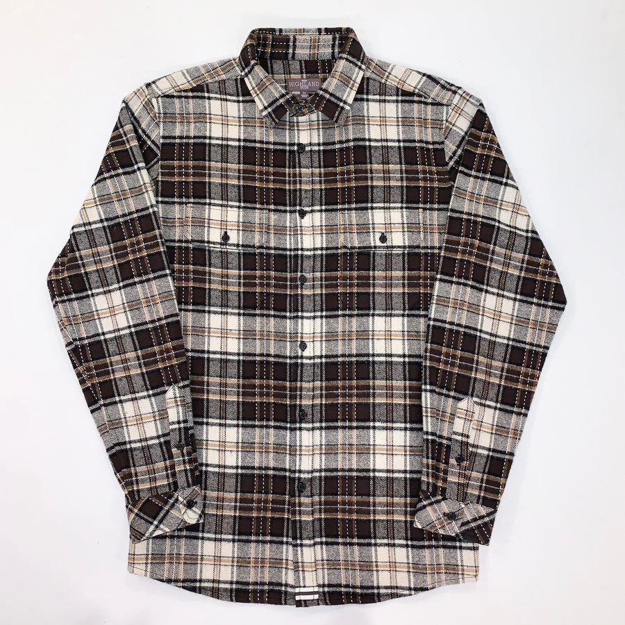 Men's Brown Flannel shacket