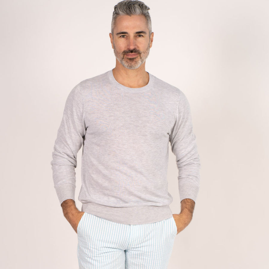 Grey Men's Crewneck Sweater