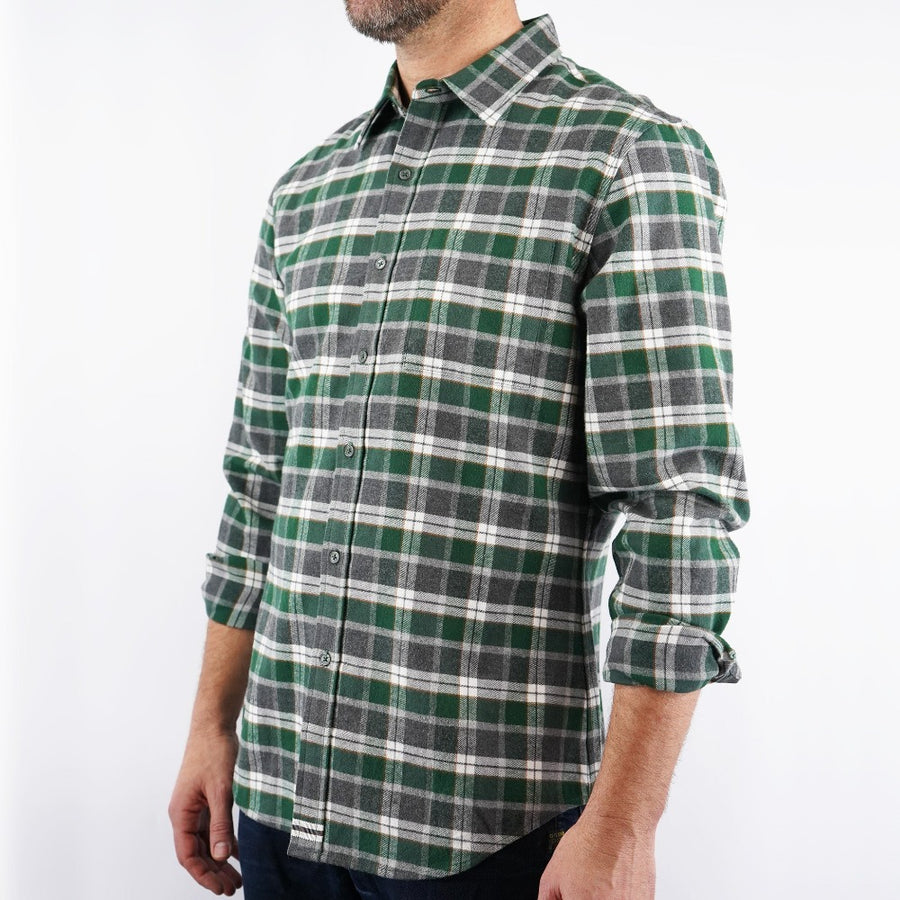 Evergreen Long Sleeve Flannel Men's Shirt 