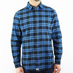 Long Sleeve Flannel Blue Men's Shirt 