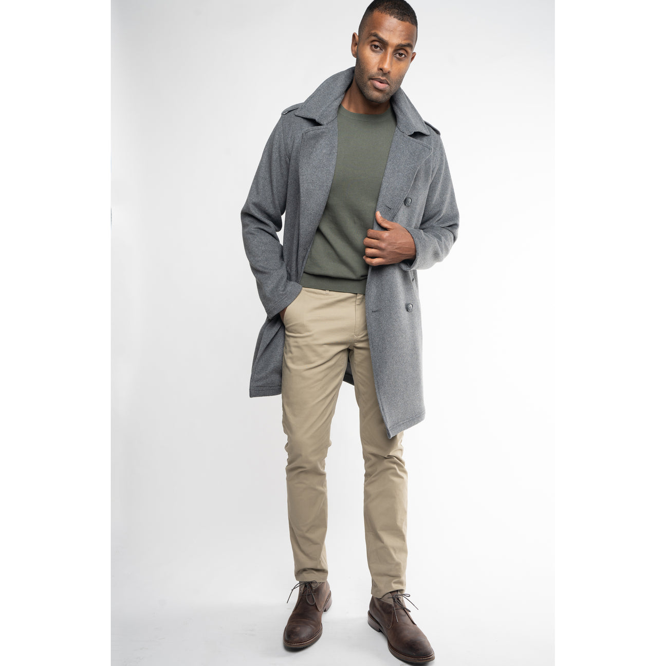 Highland Duds Explorer Wool Peacoat