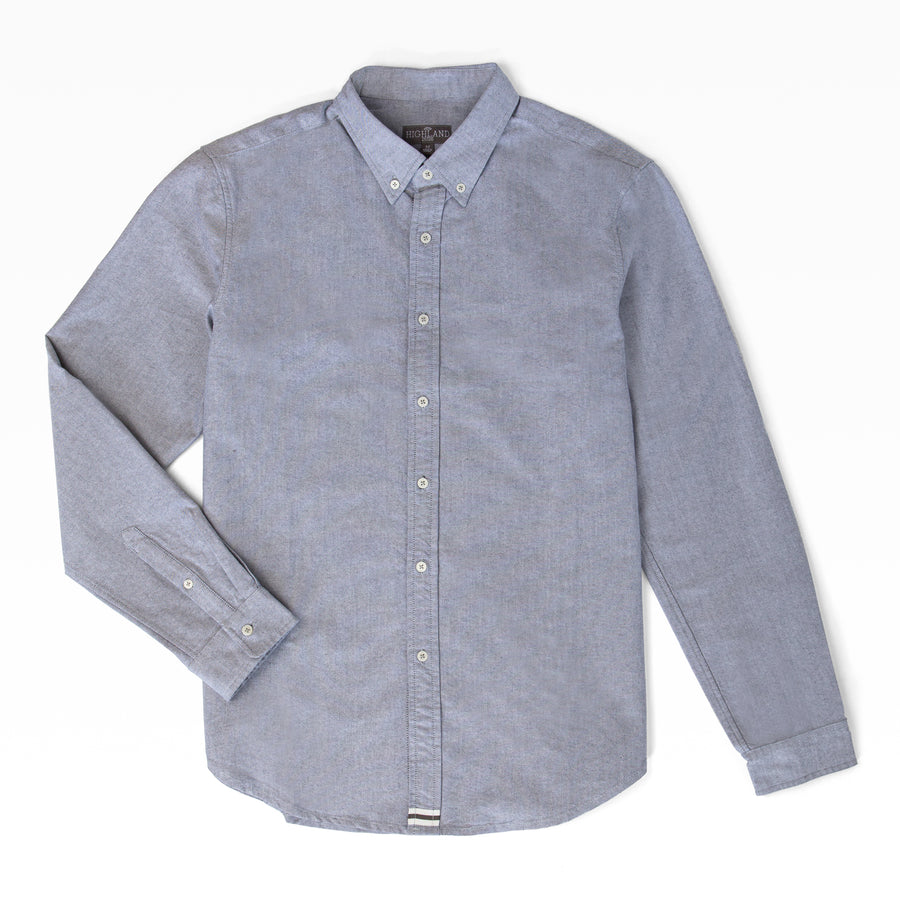 Men's Long Sleeve Shirt - Grey