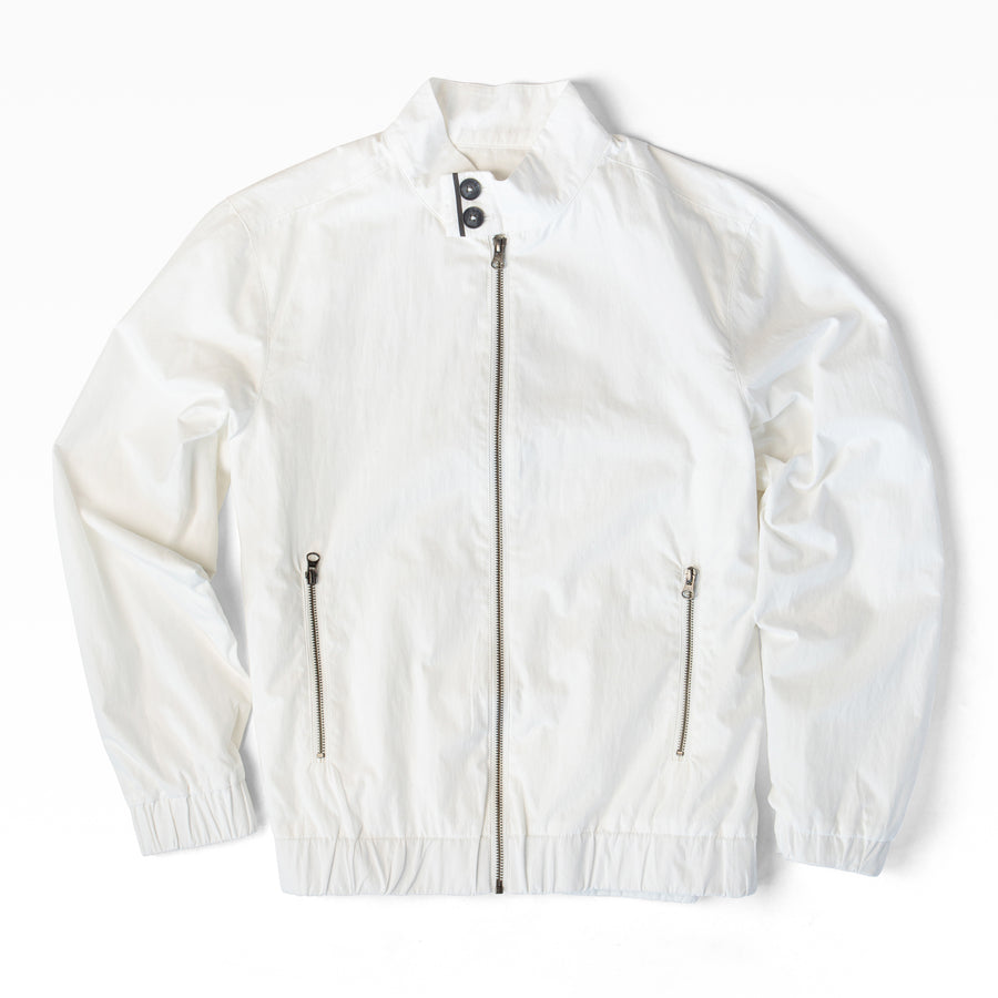 Bowery Bomber White Jacket