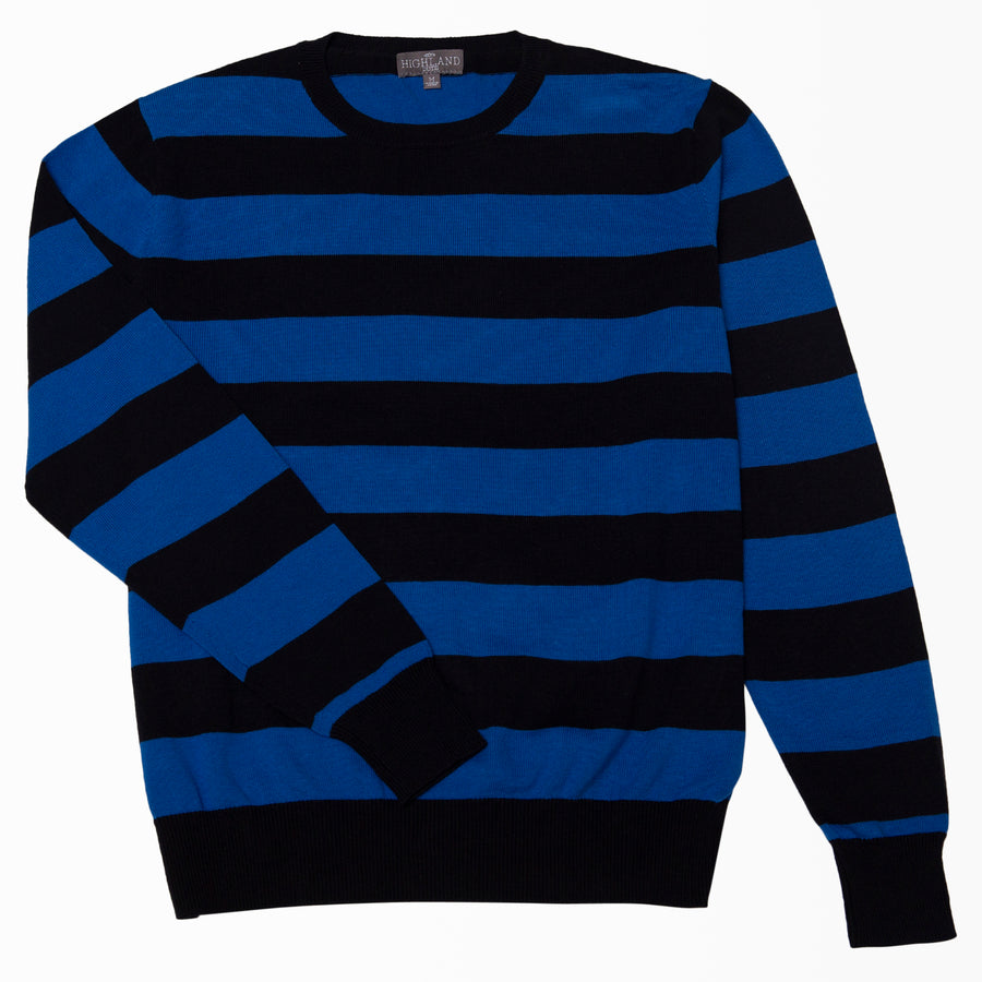 Blue Stripes Crewneck Sweater