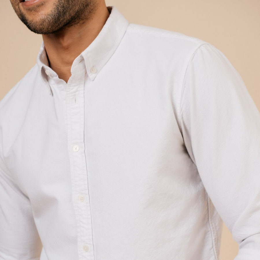 Men's Long Sleeve White Shirt