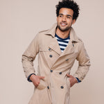 Teal Entrenched Trench Jacket