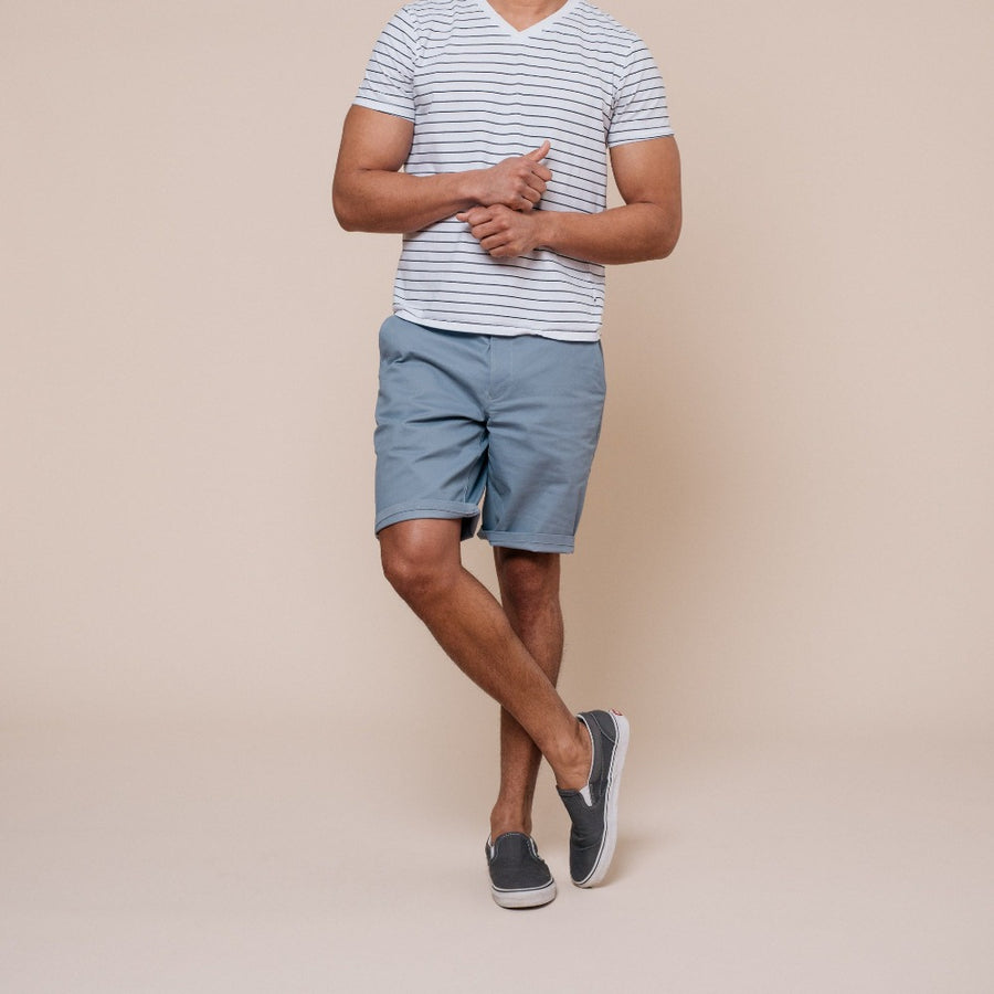 Slate color shorts for men